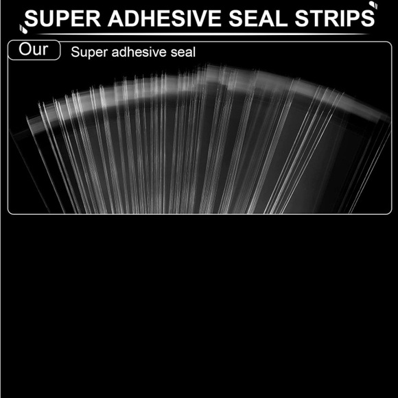 25ct 2x10’ Clear Cello Bags w/Free Stickers 🍃🆕🍃Crystal Clear~ Resealable Bags - Picture 5 of 8